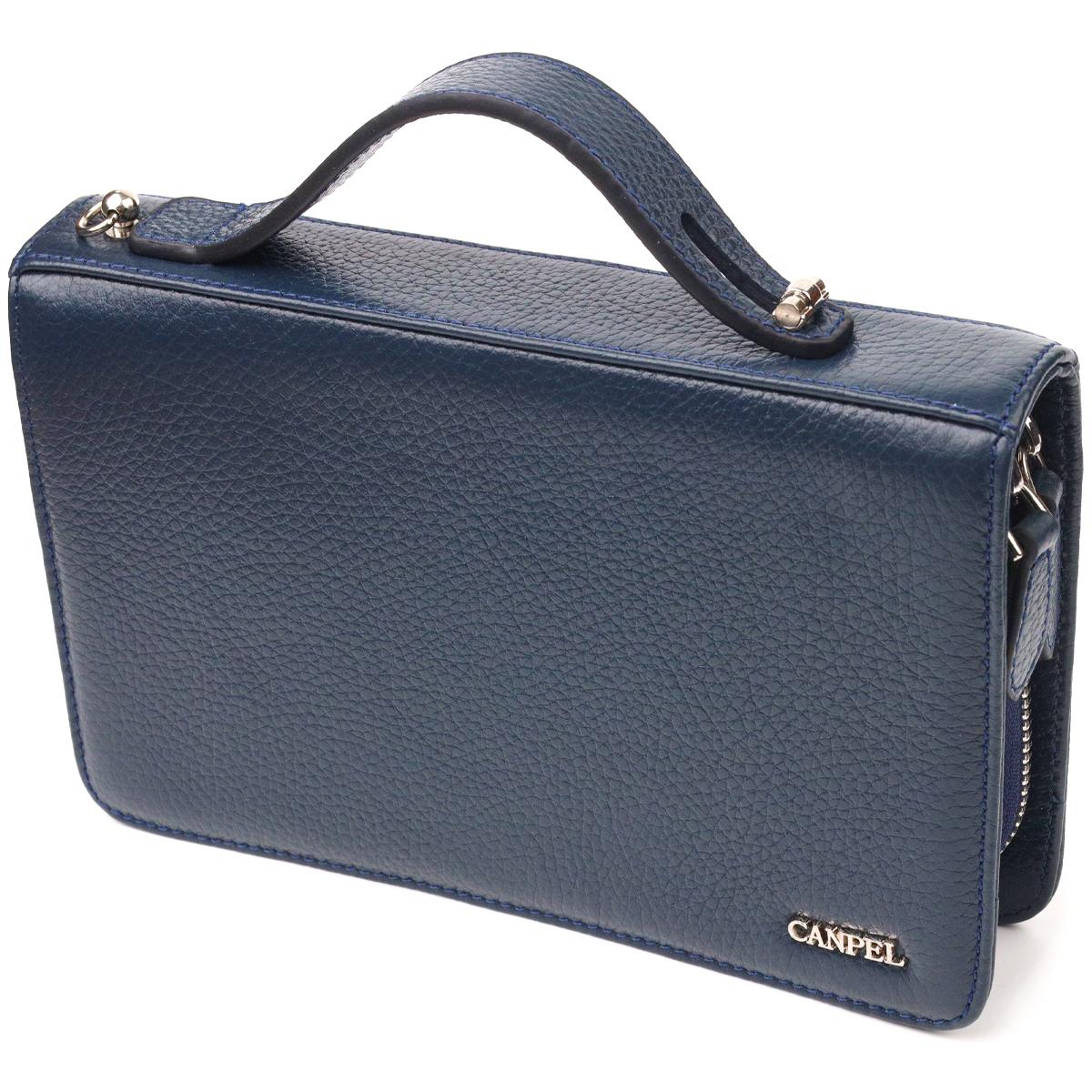 Відмінна чоловіча барсетка на два відділення з натуральної зернистої шкіри CANPELLINI 21568 Синя
Відмінна чоловіча барсетка на два відділення з натуральної зернистої шкіри CANPELLINI 21568 Синя
