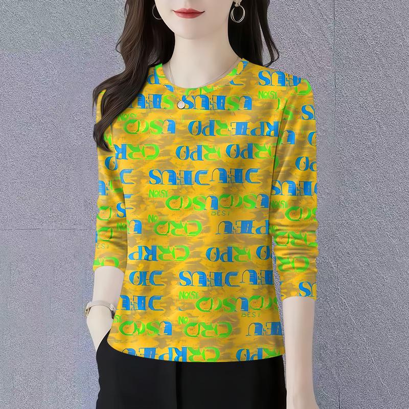 Women s Spring/Autumn Long-Sleeve Round Neck Slimming Base Layer T-Shirt XXXL for 135-150 jin
Women s Spring/Autumn Long-Sleeve Round Neck Slimming Base Layer T-Shirt XXXL for 135-150 jin