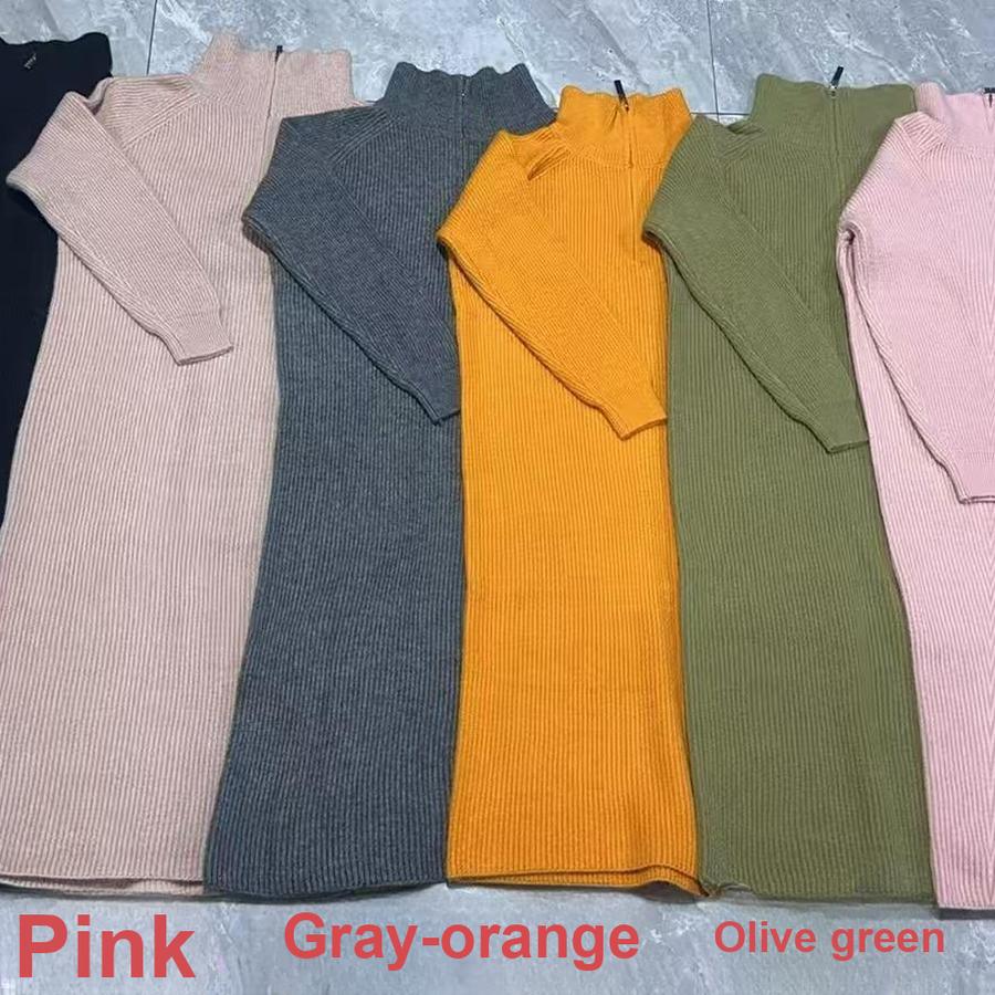 Korean Style Long Over-Knee Knit Dress with Stand Collar for Women, Autumn Winter One Size рожевий
Korean Style Long Over-Knee Knit Dress with Stand Collar for Women, Autumn Winter One Size рожевий