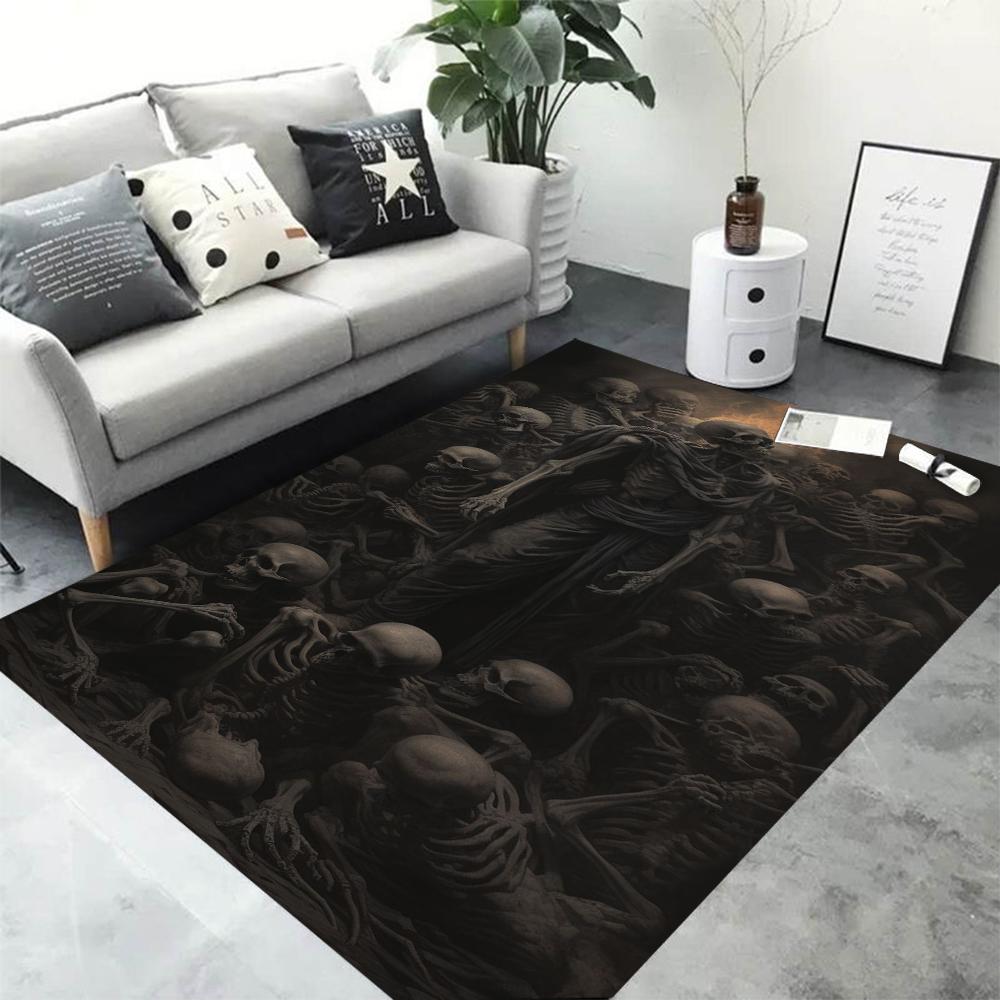 Gothic Skull Skeleton 3D Area Rug for Living Room Bedroom Decor Non Slip Floor Mat with Dark Horror Art Design 40X60CM
Gothic Skull Skeleton 3D Area Rug for Living Room Bedroom Decor Non Slip Floor Mat with Dark Horror Art Design 40X60CM