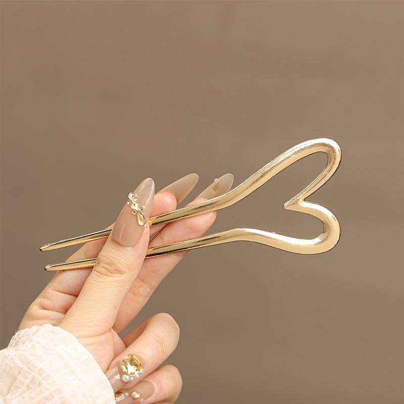 Women s Large Heart-Shaped Alloy Hairpin Elegant Hair Clip for Wedding, Party, Valentine s Romantic Hair for Braids, Buns, Ponytails - Durable Hairpin
Women s Large Heart-Shaped Alloy Hairpin Elegant Hair Clip for Wedding, Party, Valentine s Romantic Hair for Braids, Buns, Ponytails - Durable Hairpin