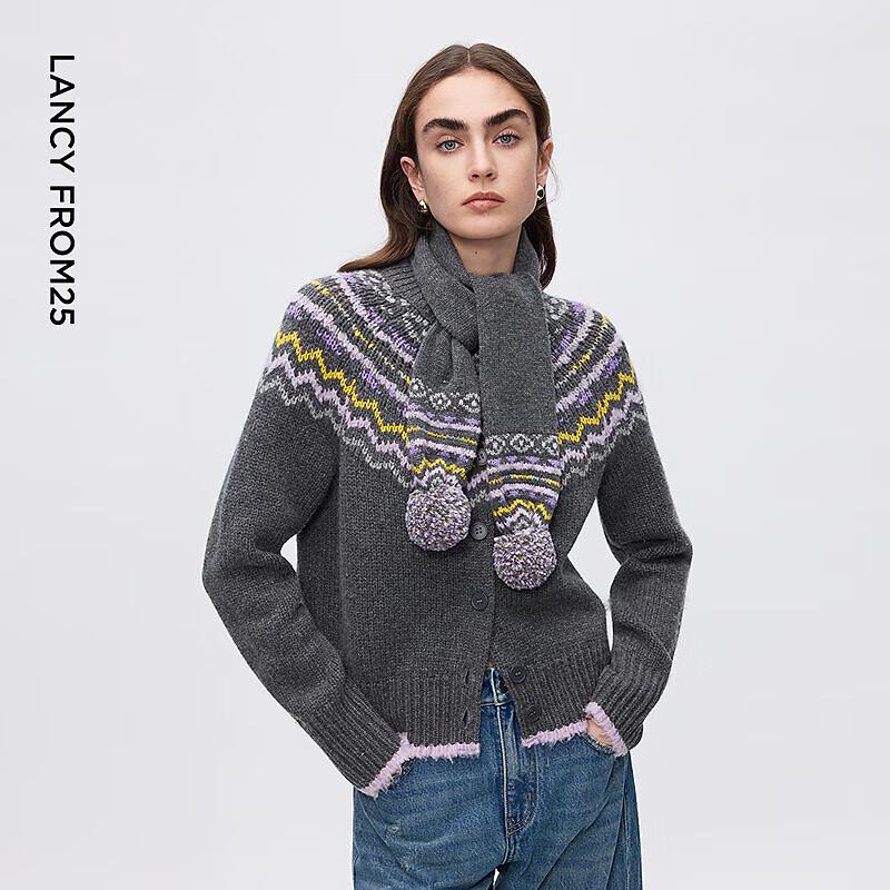 Lancy Women s Wool Blend Fair Isle Round Neck Knit Sweater 2XL
Lancy Women s Wool Blend Fair Isle Round Neck Knit Sweater 2XL