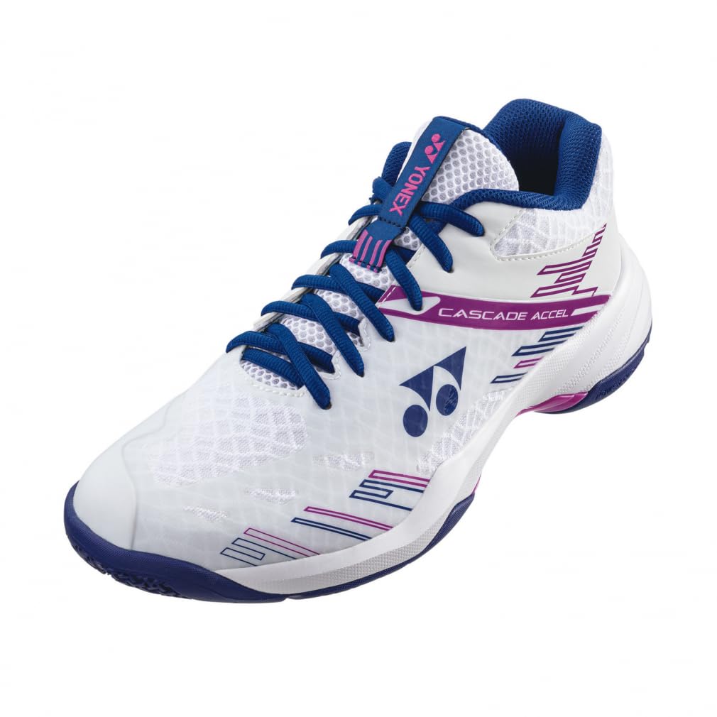 Кроссовки для бадминтона Yonex Power Cushion Cascade Accelerator Mid, белые/фиолетовые (115), 25,5 см
Кроссовки для бадминтона Yonex Power Cushion Cascade Accelerator Mid, белые/фиолетовые (115), 25,5 см