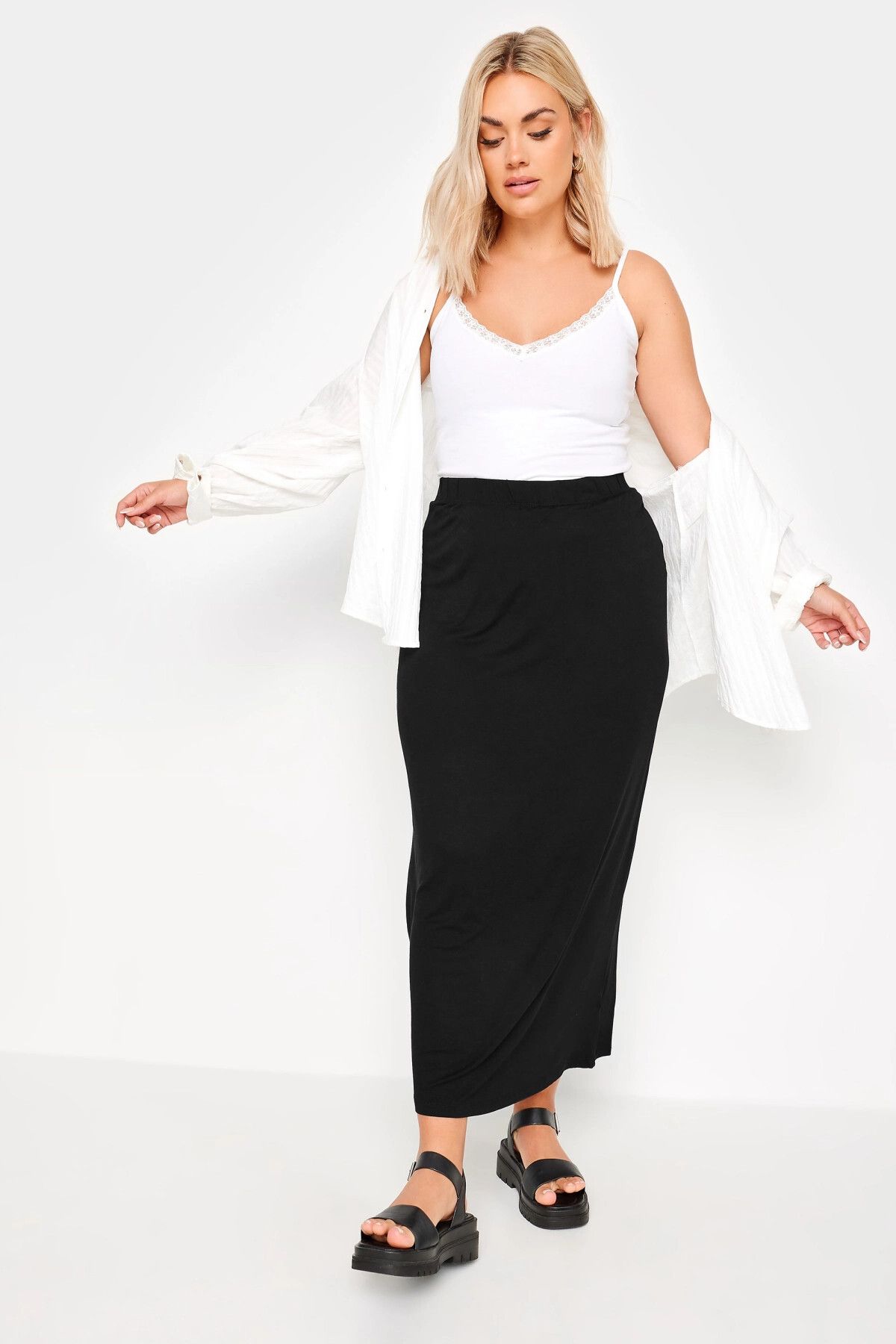 Women s Style Big Size Skirt Large Size Elastic Waist Comfortable Fit Pocketless Stretch Long Skirt 160038 XL
Women s Style Big Size Skirt Large Size Elastic Waist Comfortable Fit Pocketless Stretch Long Skirt 160038 XL