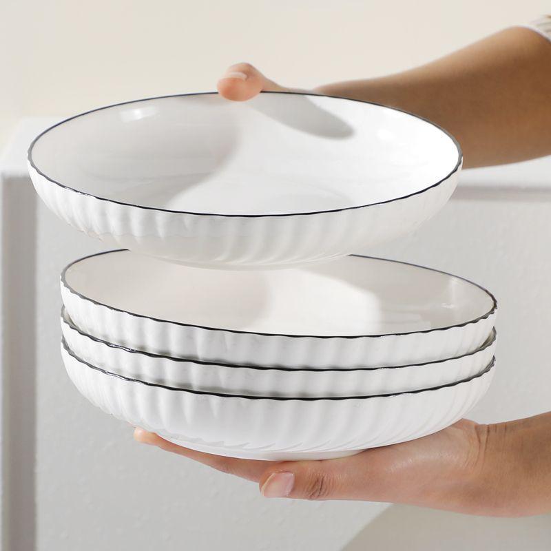 2024 Crescent Design White Ceramic Underglaze Deep Dinner Plate 1-piece 7-inch Crescent Plate
2024 Crescent Design White Ceramic Underglaze Deep Dinner Plate 1-piece 7-inch Crescent Plate
