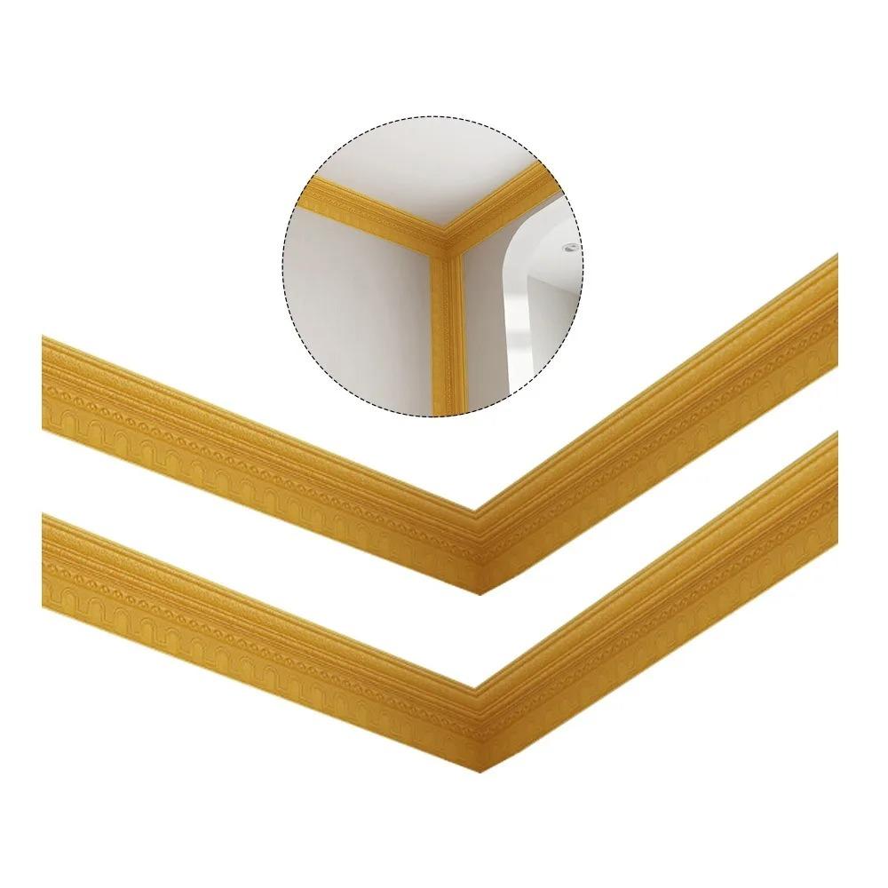 1PC 2.3m/90.55inch Wall Trim Line Self Adhesive Skirting Border Waterproof Baseboard Wallpaper Sticker For Living Room Home Deco 2.3m золотий
1PC 2.3m/90.55inch Wall Trim Line Self Adhesive Skirting Border Waterproof Baseboard Wallpaper Sticker For Living Room Home Deco 2.3m золотий
