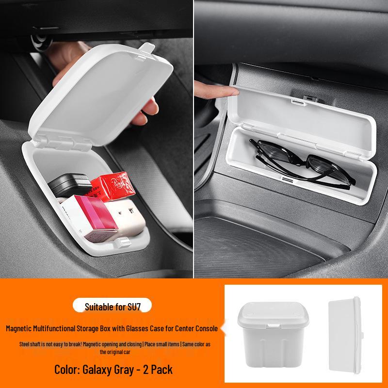 Xiaomi SU7 Console Storage & Trash Bin Set: 2-Piece Interior Organizer.
Xiaomi SU7 Console Storage & Trash Bin Set: 2-Piece Interior Organizer.