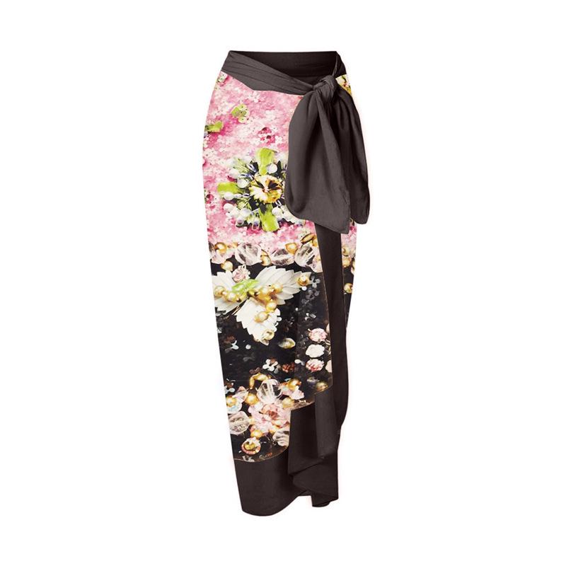 Holiday Style Women’s Cross-border Print Midi Bodycon Tie-up Beach Skirt One Size чорний
Holiday Style Women’s Cross-border Print Midi Bodycon Tie-up Beach Skirt One Size чорний
