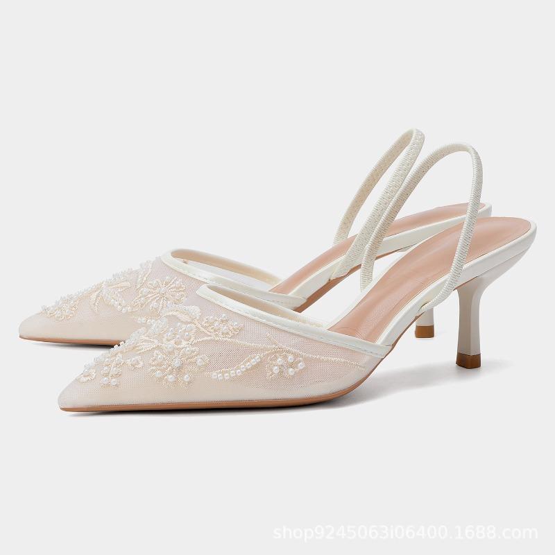 ZA women s shoes shallow mouth back strap embroidered mesh stiletto heel exposed heel pointed sandals stiletto bead muller shoes 42 білий
ZA women s shoes shallow mouth back strap embroidered mesh stiletto heel exposed heel pointed sandals stiletto bead muller shoes 42 білий