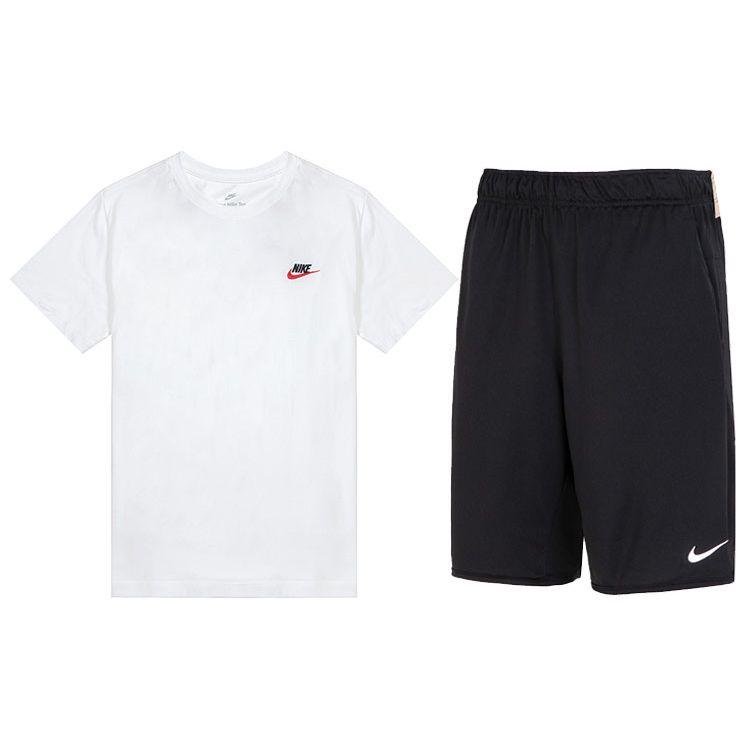 Nike Спортивная футболка с круглым вырезом и коротким рукавом и повседневные шорты, комплект для мужчин, верх, низ AR4999-100+DV9329-010 XL
Nike Спортивная футболка с круглым вырезом и коротким рукавом и повседневные шорты, комплект для мужчин, верх, низ AR4999-100+DV9329-010 XL