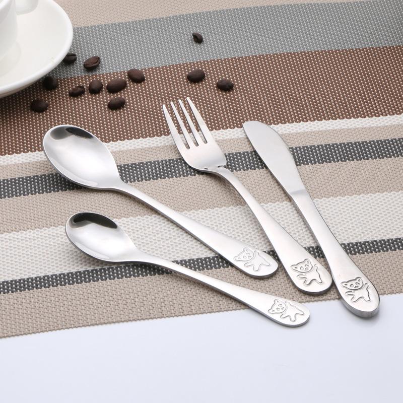 (4pcs) Children Cutlery Set Stainless Steel Kids Knife Fork Food Tableware Cartoon Bear Dinnerware Set сірий колір
(4pcs) Children Cutlery Set Stainless Steel Kids Knife Fork Food Tableware Cartoon Bear Dinnerware Set сірий колір