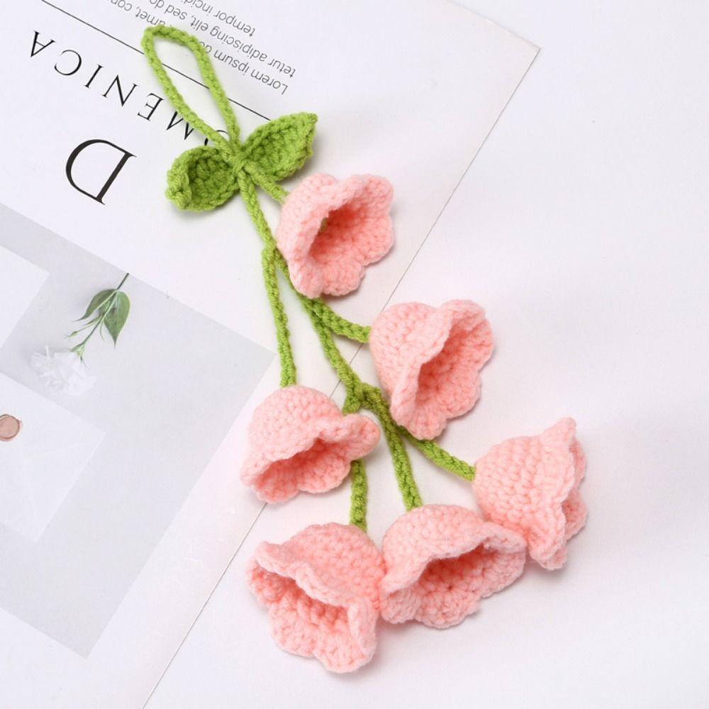Cute Woolen Yarn Car Pendant Bellflower Hand Knitted Rearview Mirror Ornaments 6 Flowers Car Hanging Decoration рожевий
Cute Woolen Yarn Car Pendant Bellflower Hand Knitted Rearview Mirror Ornaments 6 Flowers Car Hanging Decoration рожевий