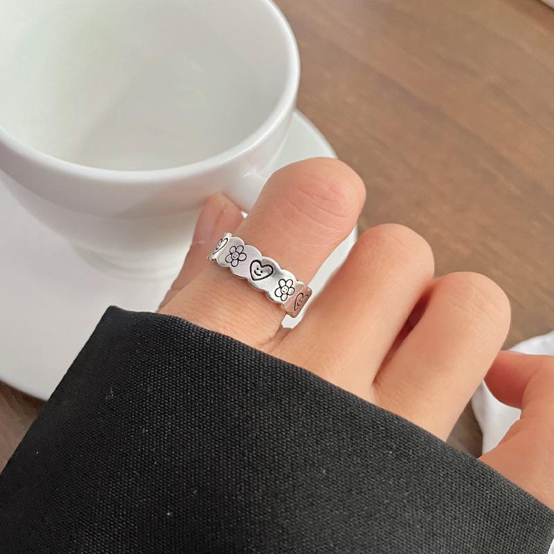 Lan Zhi 925 Sterling Silver Korean Style Open Ring for Women - Non-Fading, Simple, Influencer-Approved Jewelry. Adjustable Open
Lan Zhi 925 Sterling Silver Korean Style Open Ring for Women - Non-Fading, Simple, Influencer-Approved Jewelry. Adjustable Open