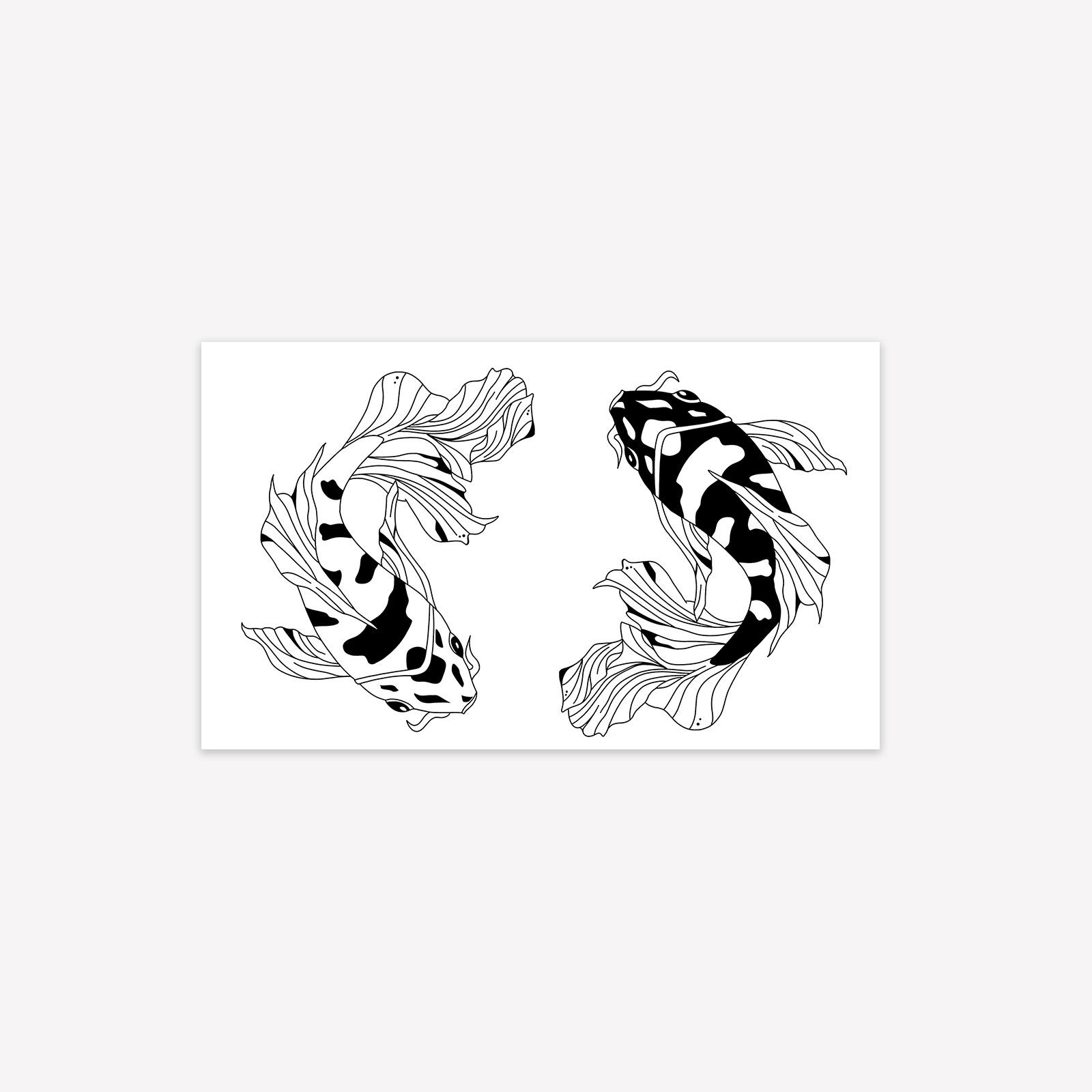 Domineering Koi Couple Tattoo Sticker Waterproof Long-Lasting Non-Reflective Disposable Temporary Tattoo Sticker For Men And Women 15*9
Domineering Koi Couple Tattoo Sticker Waterproof Long-Lasting Non-Reflective Disposable Temporary Tattoo Sticker For Men And Women 15*9