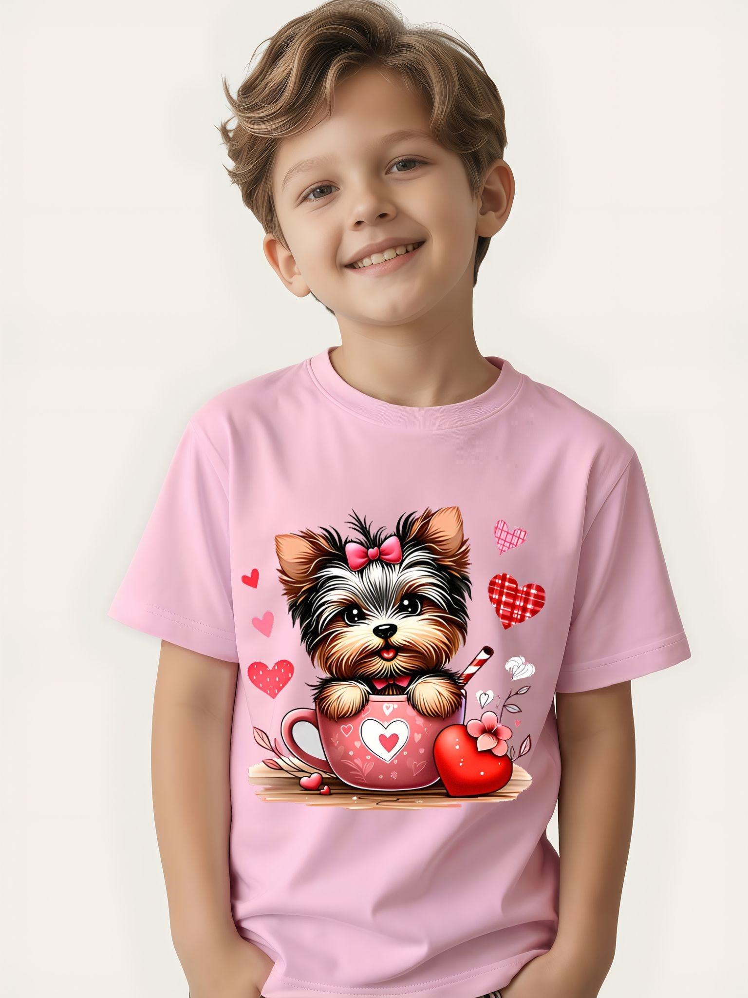 Children s graphic T-shirt - soft casual round T-shirt, breathable and comfortable in summer, 100
Children s graphic T-shirt - soft casual round T-shirt, breathable and comfortable in summer, 100