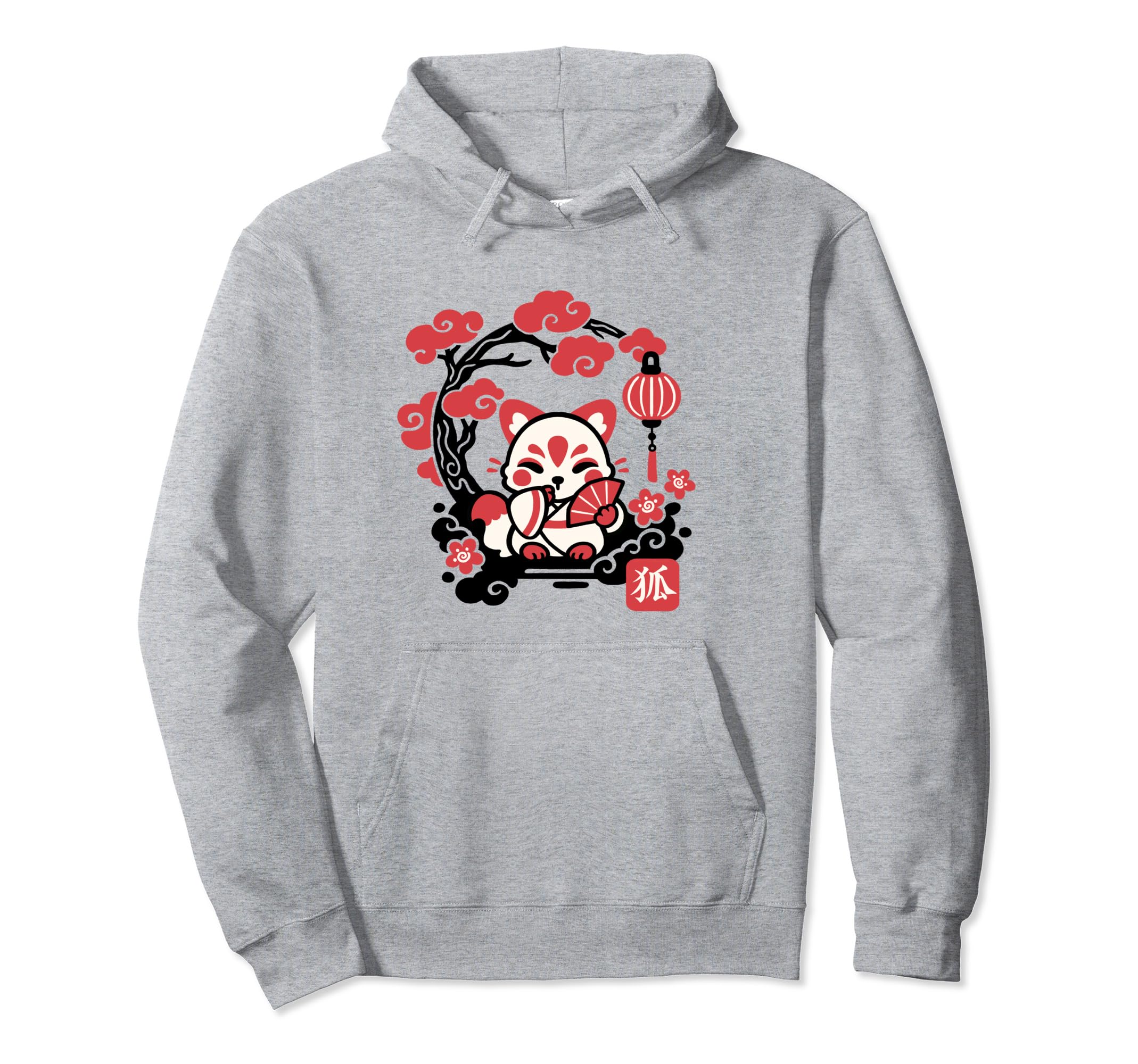 Kokeshi Fox Hoodie сірий колір
Kokeshi Fox Hoodie сірий колір