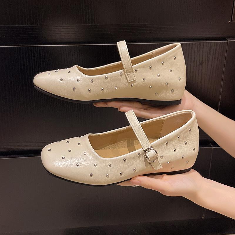 2025 spring new retro ballet shoes rivet square head flat sole single shoes one-word buckle inner height increase Mary Jane shoes 35 червоний
2025 spring new retro ballet shoes rivet square head flat sole single shoes one-word buckle inner height increase Mary Jane shoes 35 червоний