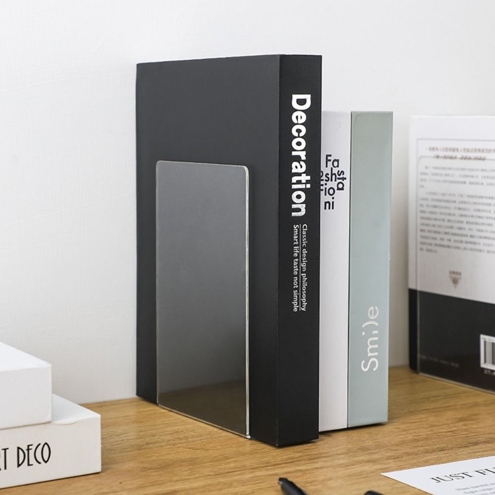 Desktop Organizer Desk Storage School L Shape Book Stand Transparent Bookend Book Holder Bookshelf прозорий колір чорний
Desktop Organizer Desk Storage School L Shape Book Stand Transparent Bookend Book Holder Bookshelf прозорий колір чорний