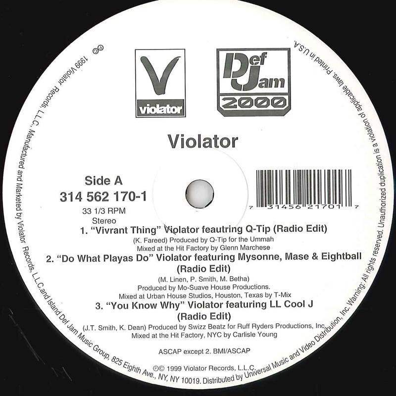 12inch Record VARIOUS - Violator 3145621701 VIOLATOR 1999 US Rap & Hip-Hop/R&B Used
12inch Record VARIOUS - Violator 3145621701 VIOLATOR 1999 US Rap & Hip-Hop/R&B Used