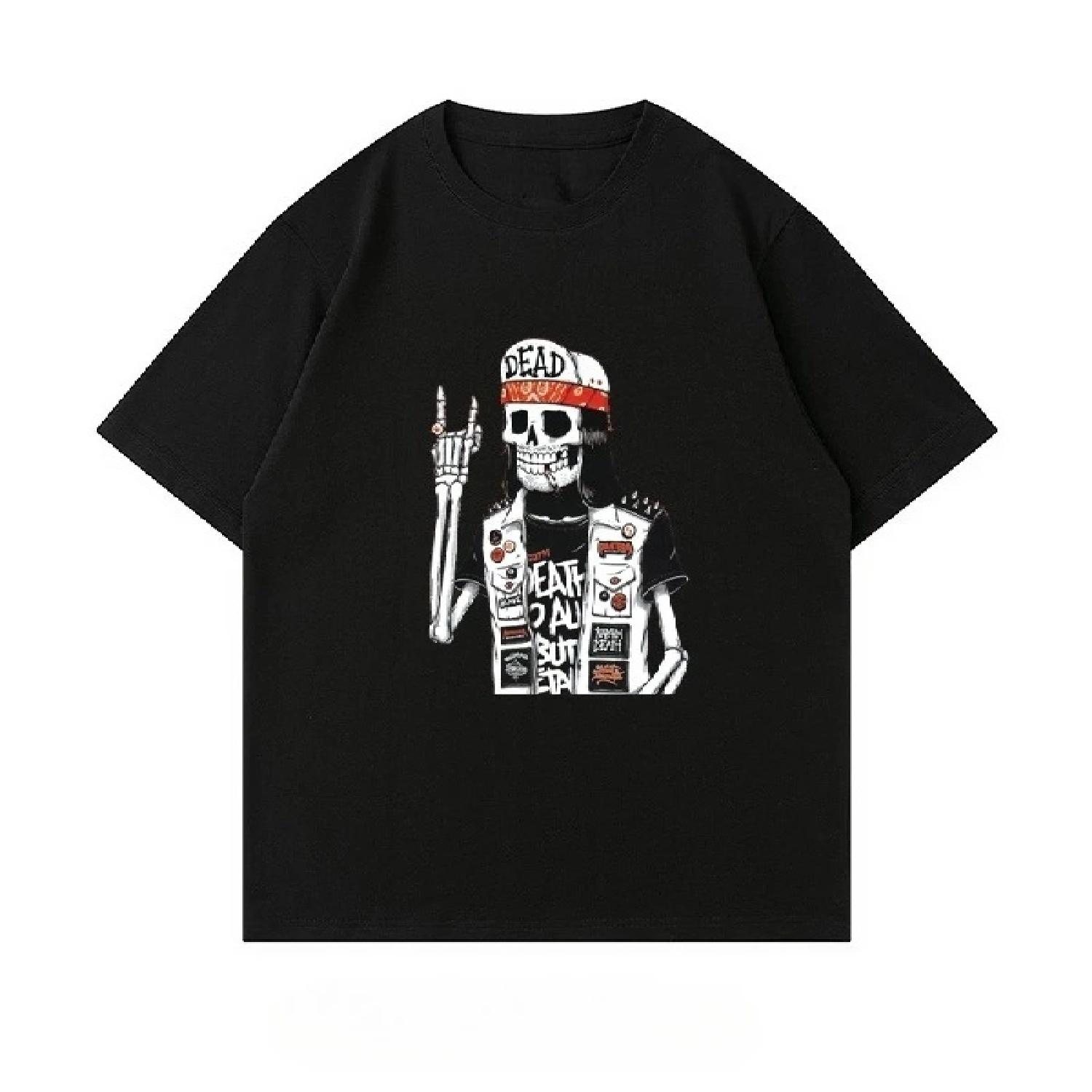 The Latest 2025 Retro Rock Skull Pattern Printed Fashionable Casual Short-sleeved Men s and Women s Loose Street Top XXXXXL
The Latest 2025 Retro Rock Skull Pattern Printed Fashionable Casual Short-sleeved Men s and Women s Loose Street Top XXXXXL