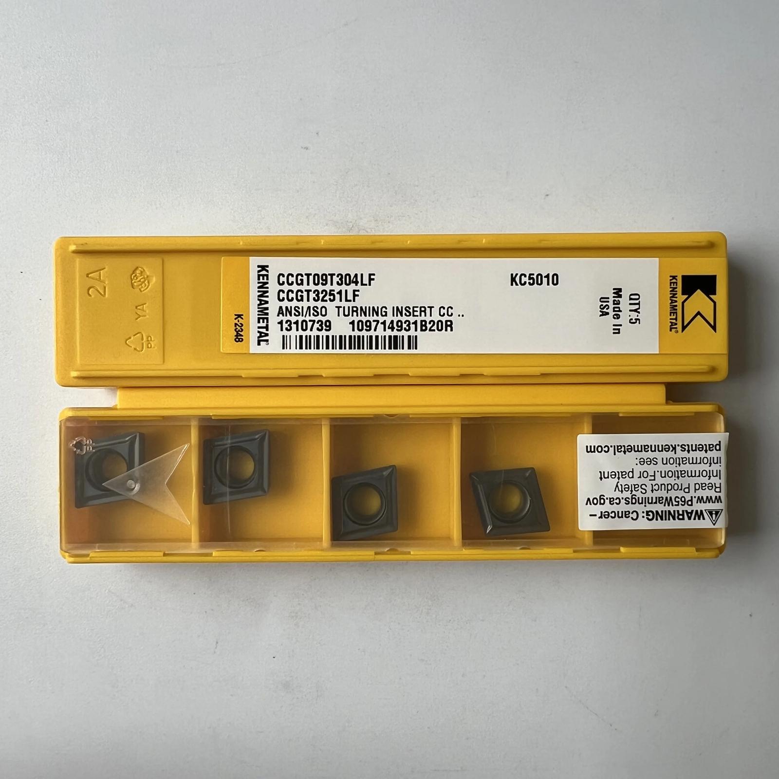 KENNAMETEL / CCGT09T304LF KC5010 / Original carbide blade 10 Pcs
KENNAMETEL / CCGT09T304LF KC5010 / Original carbide blade 10 Pcs