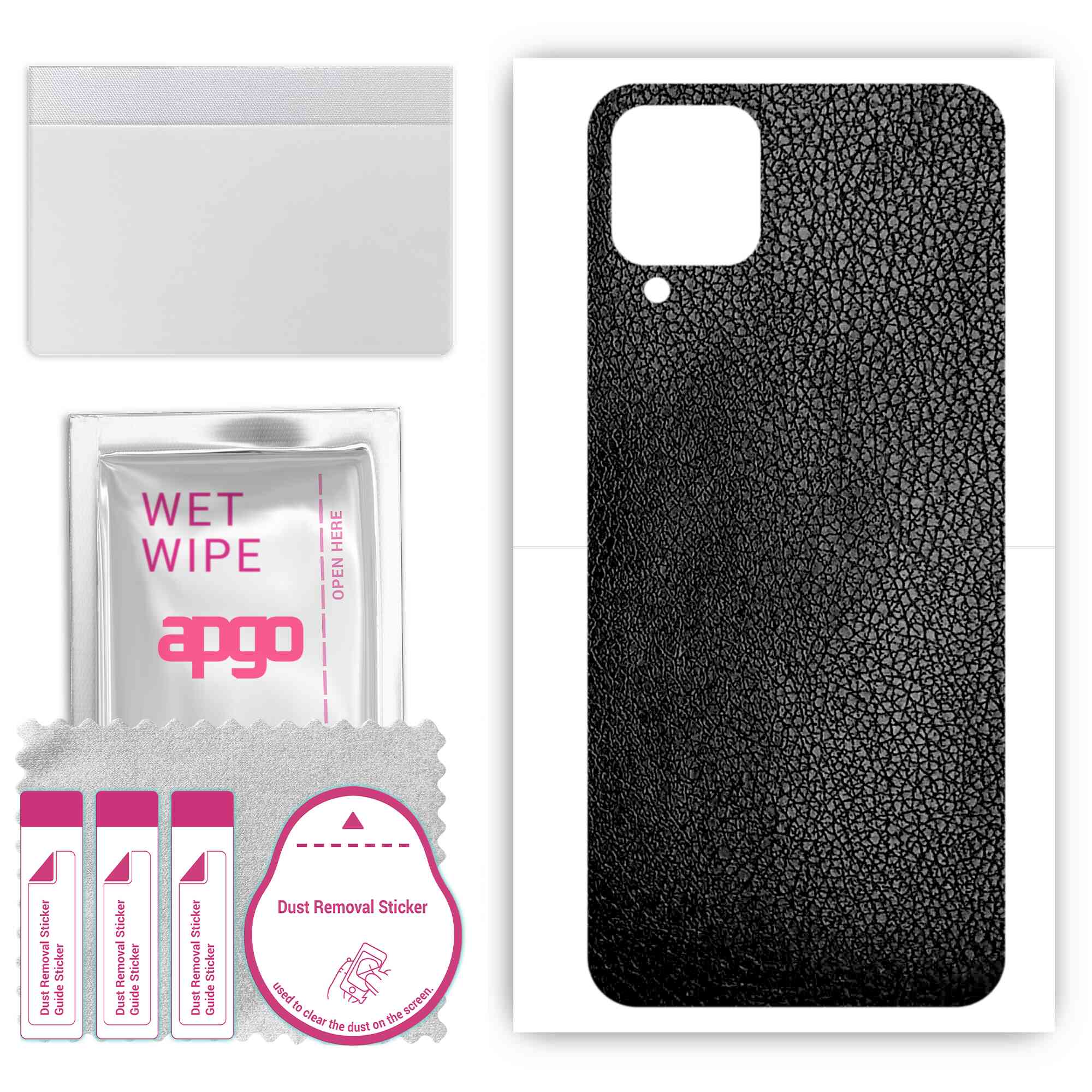 Apgo Protective Skin Sticker для задньої панелі, сумісний із Samsung Galaxy M32, Wrap Film, Foil, Vinyl - Pattern Black Leather
Apgo Protective Skin Sticker для задньої панелі, сумісний із Samsung Galaxy M32, Wrap Film, Foil, Vinyl - Pattern Black Leather