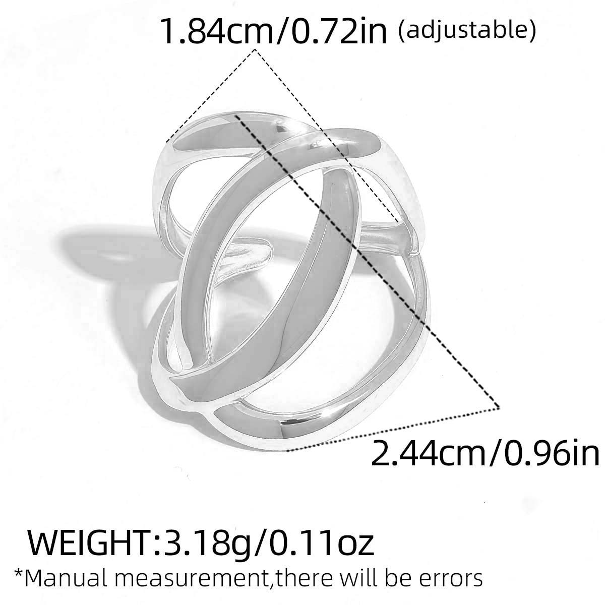 Stainless Steel Set Geometric Openwork Adjustable Two Color Ring Women s Zircon Waterproof Finger Zircon Wholesale Gifts resizable
Stainless Steel Set Geometric Openwork Adjustable Two Color Ring Women s Zircon Waterproof Finger Zircon Wholesale Gifts resizable
