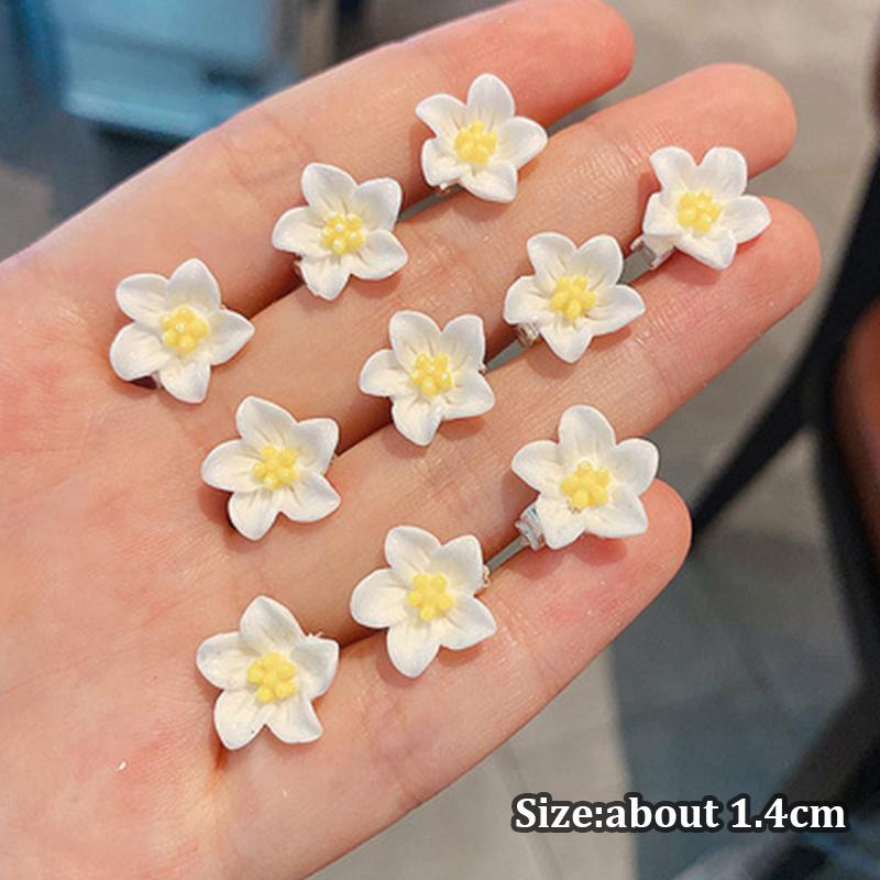 10Pcs Korean Mini Flower Hair Clips Delicate Lily Flower Children Hairpin Buckle Women Girls Cute Princess Hair Accessories as the picture
10Pcs Korean Mini Flower Hair Clips Delicate Lily Flower Children Hairpin Buckle Women Girls Cute Princess Hair Accessories as the picture