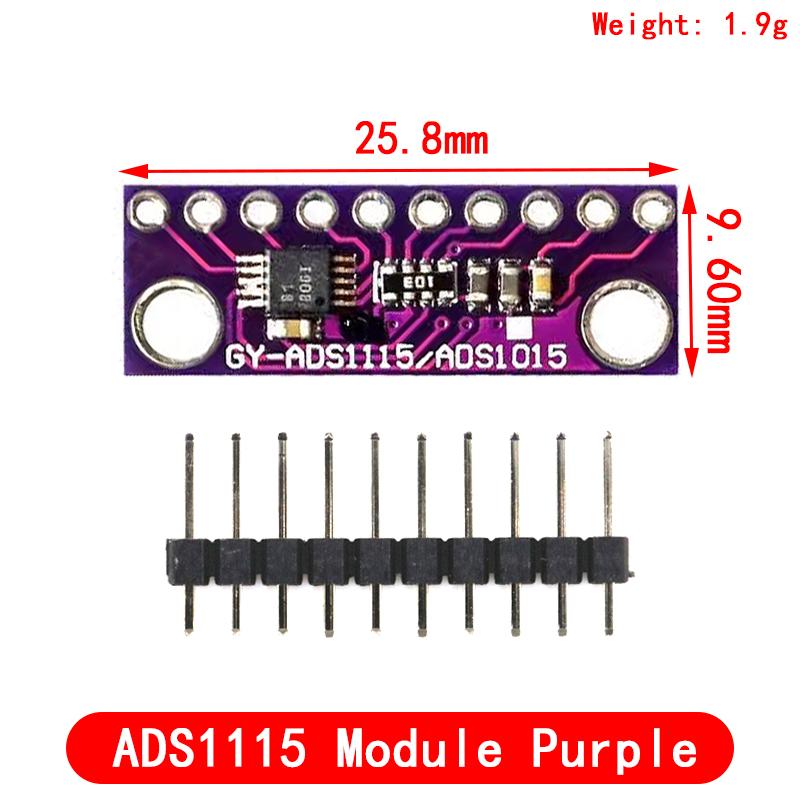 ADS1115 16-бітний I2C модуль, прецизійний АЦП, 4 канали, плата розробки Pro, підсилювач зі змінним коефіцієнтом підсилення, 2.0 В до 5.5 В для Arduino RP
ADS1115 16-бітний I2C модуль, прецизійний АЦП, 4 канали, плата розробки Pro, підсилювач зі змінним коефіцієнтом підсилення, 2.0 В до 5.5 В для Arduino RP