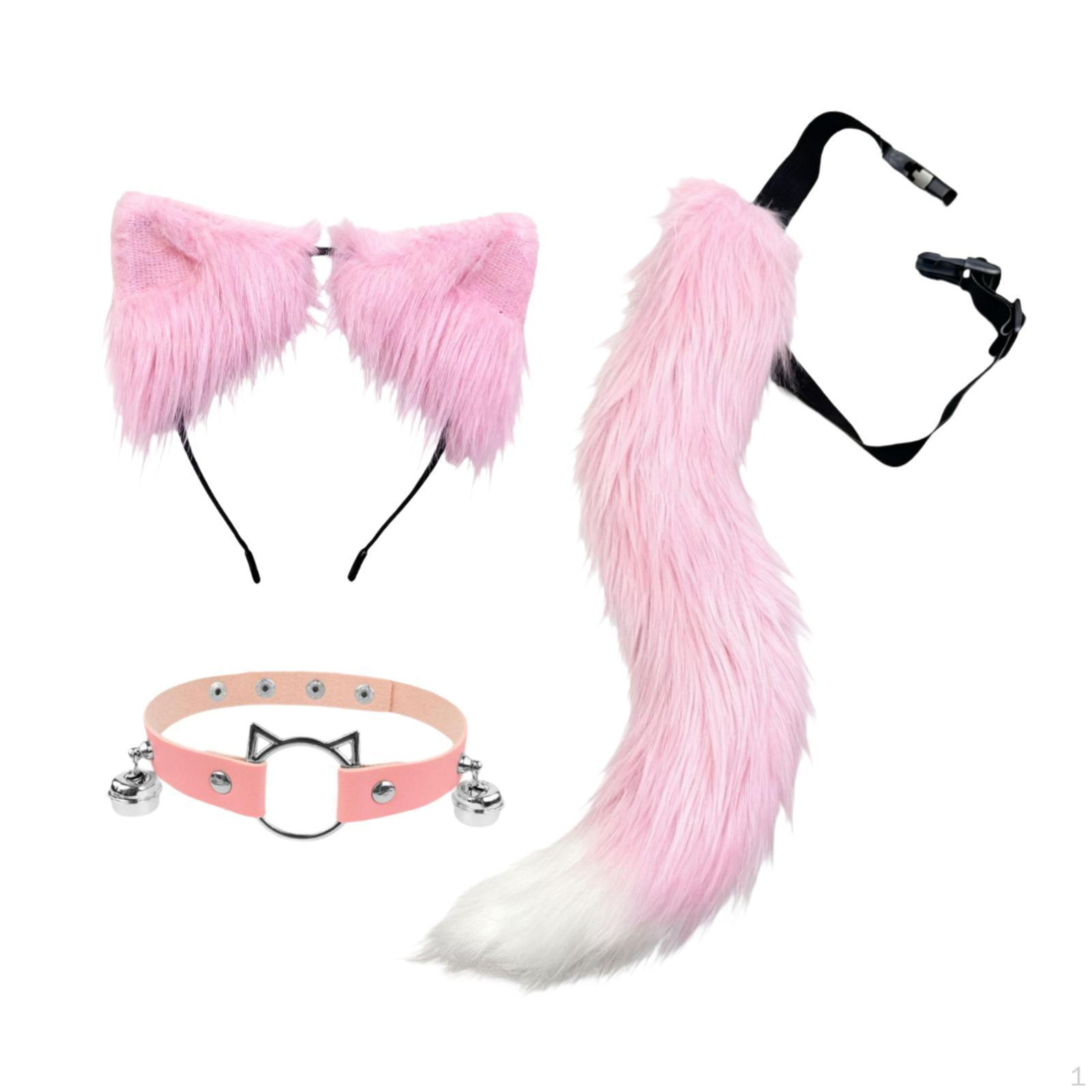 3 Ear Headbands with Long Tail for Women And Girls, Discos Proms. Pink White
3 Ear Headbands with Long Tail for Women And Girls, Discos Proms. Pink White