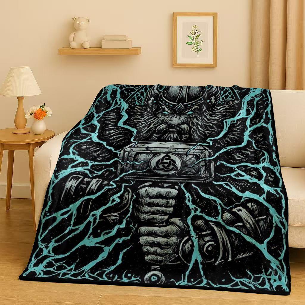 Retro Nordic Viking Totem Vegvisir Rune Valhalla Valknut Flannel Blanket,Ultra Soft Plush Throw for Home Bedroom Bed Sofa Cover 75x90cm
Retro Nordic Viking Totem Vegvisir Rune Valhalla Valknut Flannel Blanket,Ultra Soft Plush Throw for Home Bedroom Bed Sofa Cover 75x90cm