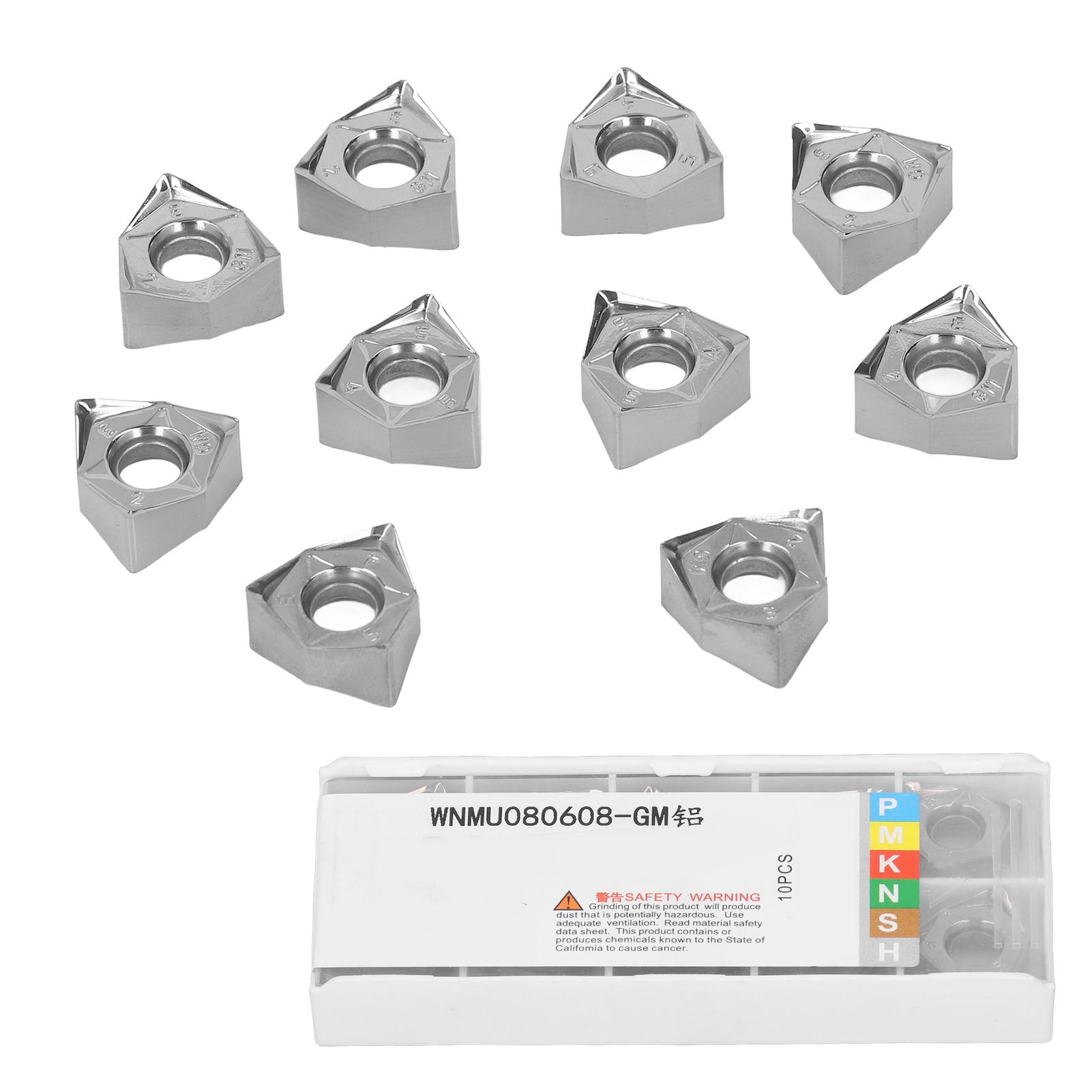 10Pcs Turning Inserts Aluminum Alloy Indexable Milling Inserts CNC Lathe Cutting Tool
10Pcs Turning Inserts Aluminum Alloy Indexable Milling Inserts CNC Lathe Cutting Tool
