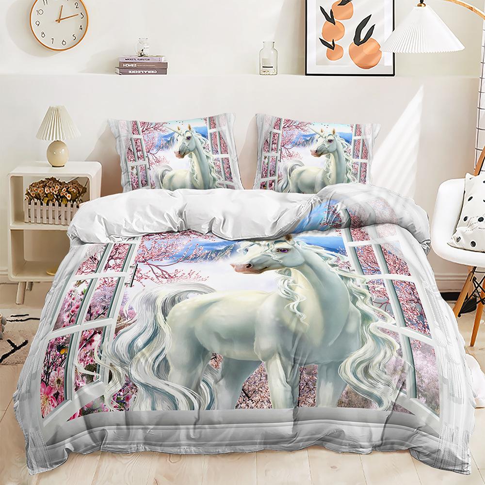 Three-Piece Unicorn Princess Quilt Set Two-Piece Bedding Set 135 * 200 (two-piece set) 90g
Three-Piece Unicorn Princess Quilt Set Two-Piece Bedding Set 135 * 200 (two-piece set) 90g