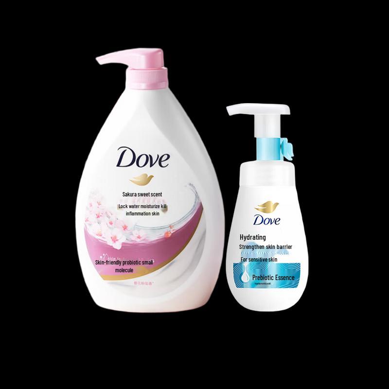 Dove Cherry Blossom Body Wash & Mousse Cleanser Set
Dove Cherry Blossom Body Wash & Mousse Cleanser Set