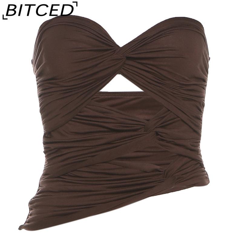 BITCED Summer Women s Solid-Colour Slim-Fit Streetwear Off-the-Shoulder Wrap-Front Backless Tank Top L коричневий
BITCED Summer Women s Solid-Colour Slim-Fit Streetwear Off-the-Shoulder Wrap-Front Backless Tank Top L коричневий