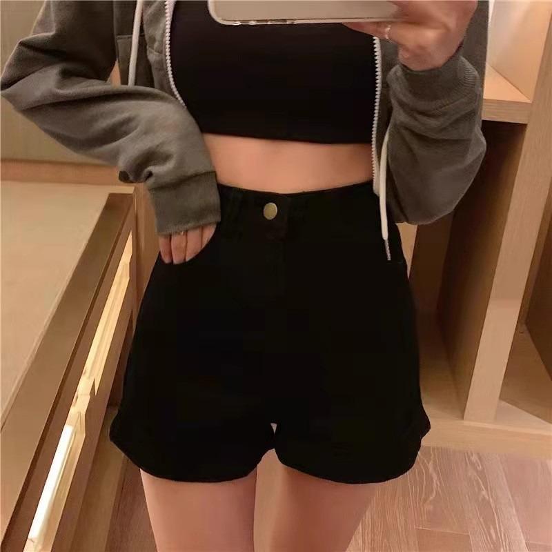 Women s High-Waisted Black Denim Shorts - Summer 2025 A-Line Wide Leg Trendy Hot Pants XS: Height 155-165CM (32.5kg-37.5kg)
Women s High-Waisted Black Denim Shorts - Summer 2025 A-Line Wide Leg Trendy Hot Pants XS: Height 155-165CM (32.5kg-37.5kg)