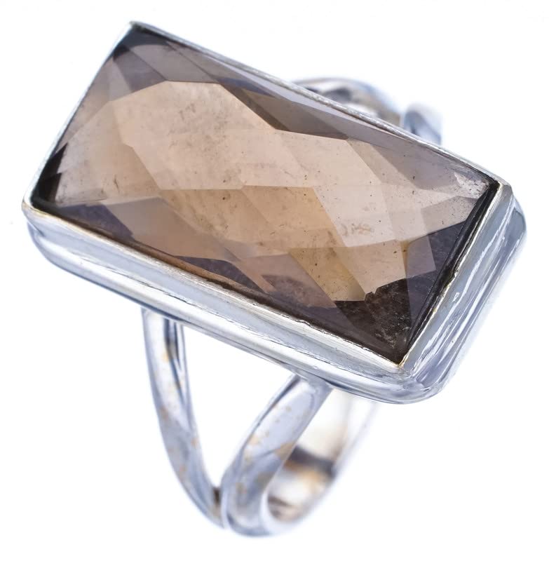 StarGems® Natural Smoky Quartz Handmade 925 Sterling Silver Ring 7.75 F1911
StarGems® Natural Smoky Quartz Handmade 925 Sterling Silver Ring 7.75 F1911