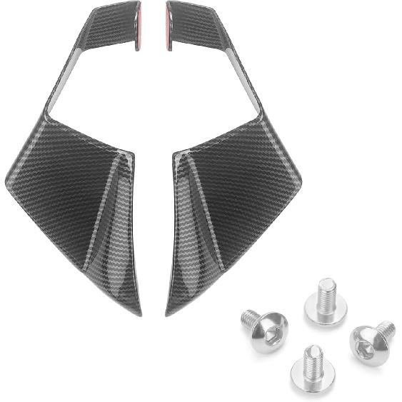 Motorcyle Wing Spoiler Fairing Winglets Aerodynamic Bathwing Air Deflector for K-awasaki ZX-10R ZX10R 2011-2019, Front Spoiler Side Wings Airflow Carbon Fiber Look
Motorcyle Wing Spoiler Fairing Winglets Aerodynamic Bathwing Air Deflector for K-awasaki ZX-10R ZX10R 2011-2019, Front Spoiler Side Wings Airflow Carbon Fiber Look