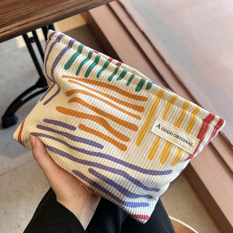 Вельветова жіноча косметичка великої ємності Сумка для зберігання макіяжу Дорожній портативний органайзер Сумка для прання на блискавці
Вельветова жіноча косметичка великої ємності Сумка для зберігання макіяжу Дорожній портативний органайзер Сумка для прання на блискавці