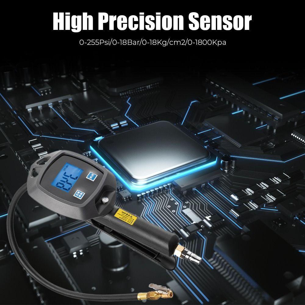 0-255 Psi Tire Pressure Gauge High-precision Monitoring Car Repair Tools Tire Air Pump Measurement чорний
0-255 Psi Tire Pressure Gauge High-precision Monitoring Car Repair Tools Tire Air Pump Measurement чорний