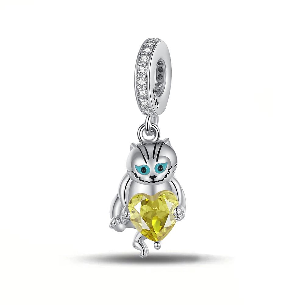 Ahthen copper Bead Charms Playful Cat Hugs a Heart Charm fit Snake Chain Bracelets Necklaces for Women Jewellery Making
Ahthen copper Bead Charms Playful Cat Hugs a Heart Charm fit Snake Chain Bracelets Necklaces for Women Jewellery Making