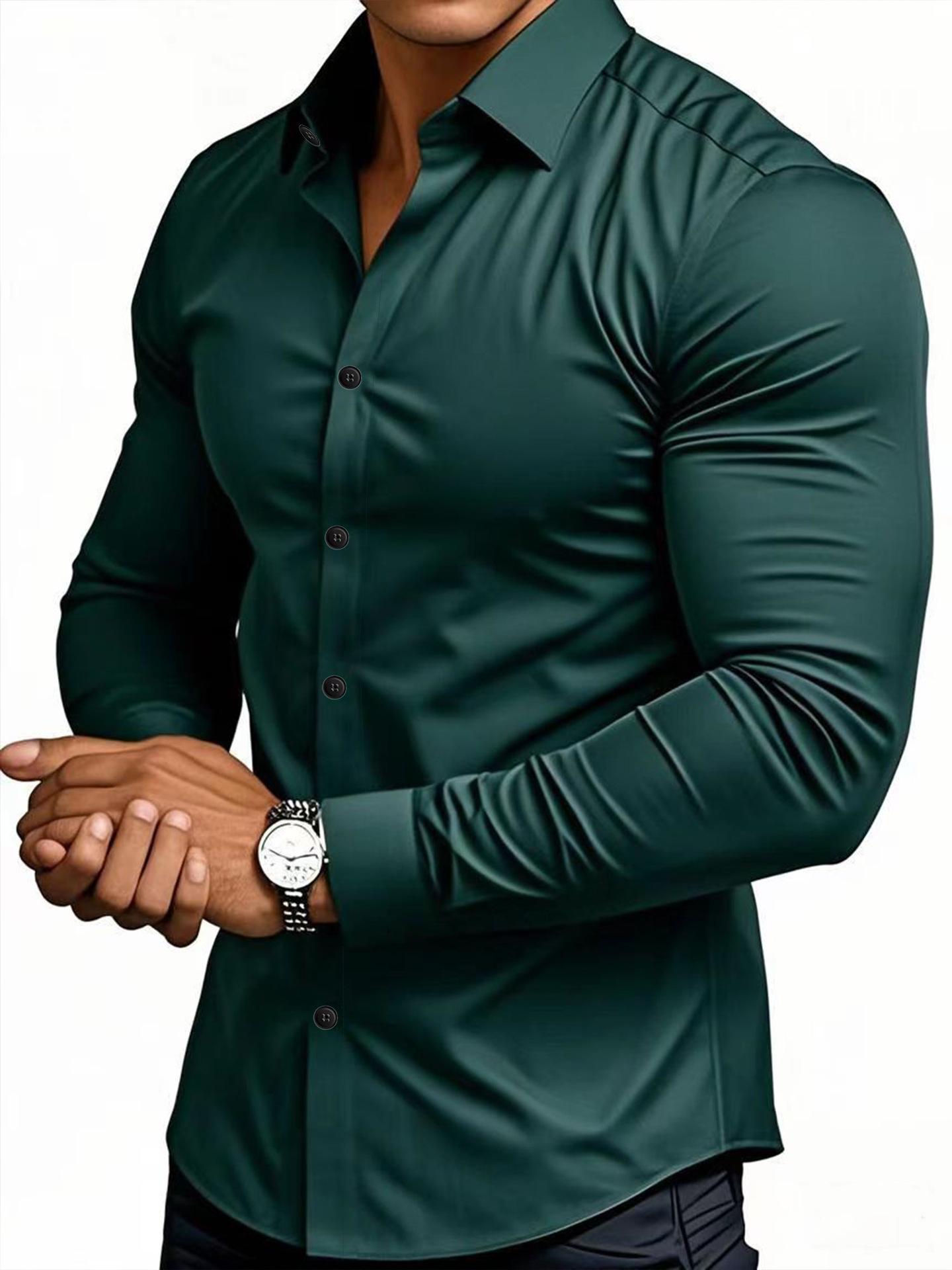 Men s Long-Sleeve Business Shirt - Autumn/Winter Collection, Lightweight, Available in Large Sizes S темно-зеленого
Men s Long-Sleeve Business Shirt - Autumn/Winter Collection, Lightweight, Available in Large Sizes S темно-зеленого