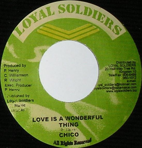 7inch Record CHICO - Love Is A Wonderful Thing NONE Loyal Soldiers 2007 Jamaica Reggae, Ska & Dub Used
7inch Record CHICO - Love Is A Wonderful Thing NONE Loyal Soldiers 2007 Jamaica Reggae, Ska & Dub Used