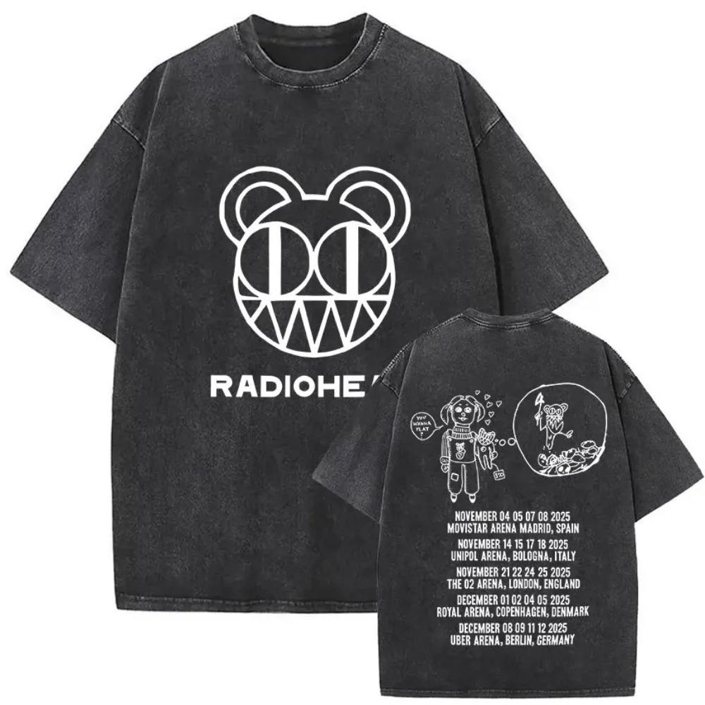 Oversized Acid-Wash Short-Sleeve T-Shirt Featuring Radiohead OK Computer & 1997 Live Tour Vintage Graphic Print L золотий
Oversized Acid-Wash Short-Sleeve T-Shirt Featuring Radiohead OK Computer & 1997 Live Tour Vintage Graphic Print L золотий
