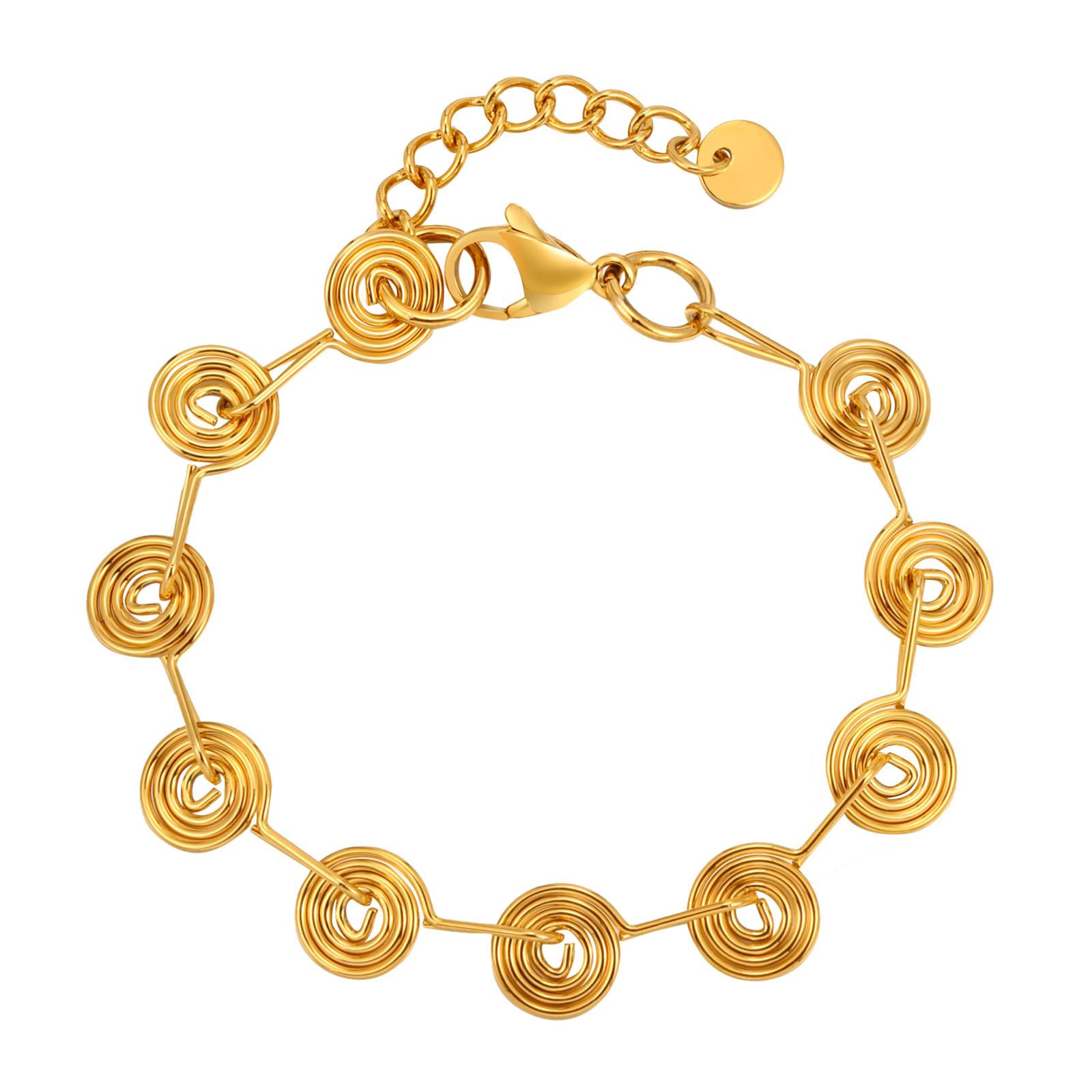 Geometric Spiral Bracelet,Gold Color Women s Stainless Steel Bracelets,Unique Jewelry Gifts
Geometric Spiral Bracelet,Gold Color Women s Stainless Steel Bracelets,Unique Jewelry Gifts