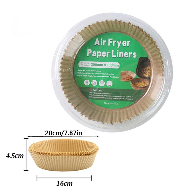 25/50/100PCS Disposable Air Fryer Paper Non-Stick Food Grade Baking Liner Square Round Rectangle Oilproof Micro-wave BBQ Pad 100pcs
25/50/100PCS Disposable Air Fryer Paper Non-Stick Food Grade Baking Liner Square Round Rectangle Oilproof Micro-wave BBQ Pad 100pcs
