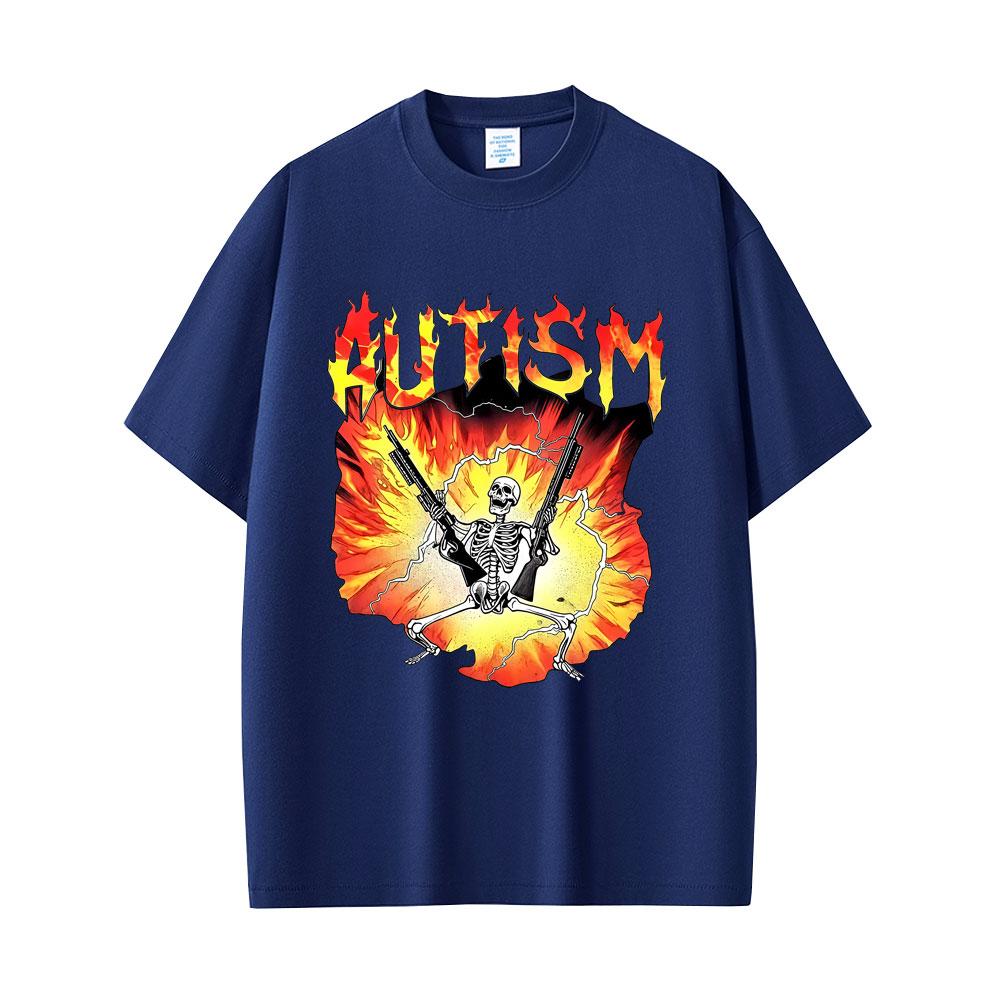 Autism Funny Skeleton Tshirt Autistic Meme Graphic T Shirts Unisex Women Casual Retro Cotton Tshirts Unisex Oversized Streetwear 4XL
Autism Funny Skeleton Tshirt Autistic Meme Graphic T Shirts Unisex Women Casual Retro Cotton Tshirts Unisex Oversized Streetwear 4XL