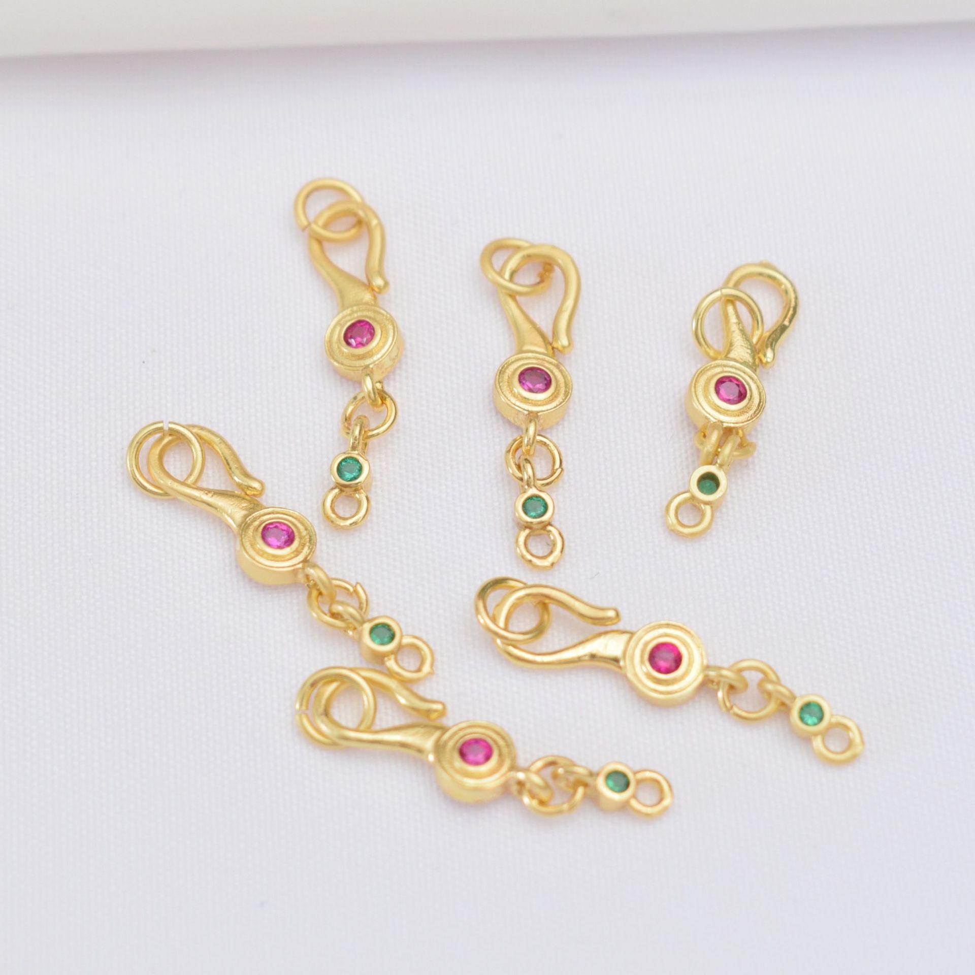 10pcs Copper Inheritance Ancient Method Inlaid S Buckle S Double Ring Connecting Buckle Diy Bracelet Tail Chain Buckle Necklace Decoration
10pcs Copper Inheritance Ancient Method Inlaid S Buckle S Double Ring Connecting Buckle Diy Bracelet Tail Chain Buckle Necklace Decoration