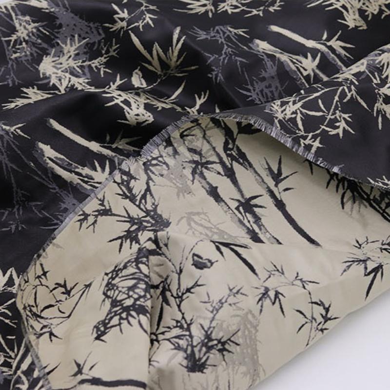 Chinese-style Bamboo Satin Double-sided Jacquard Fabric for DIY Hanfu Tang Costume Jackets Vests Skirts 100cmx145cm чорний
Chinese-style Bamboo Satin Double-sided Jacquard Fabric for DIY Hanfu Tang Costume Jackets Vests Skirts 100cmx145cm чорний