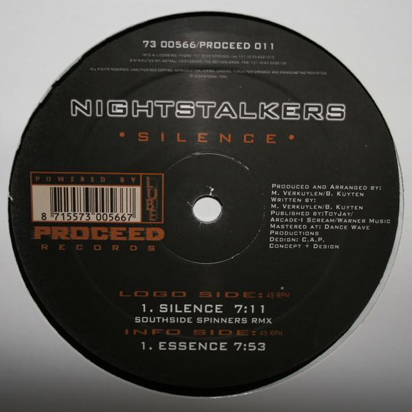 12inch Record NIGHTSTALKERS - Silence PROCEED011 Proceed Records 1999 Netherland Dance & Electronica Used
12inch Record NIGHTSTALKERS - Silence PROCEED011 Proceed Records 1999 Netherland Dance & Electronica Used